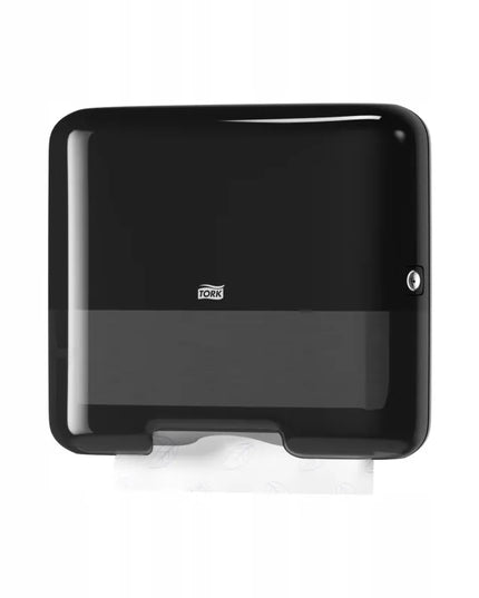 Popierinių rankšluosčių dozatorius TORK Xpress ZZ H3, juodas, 553108