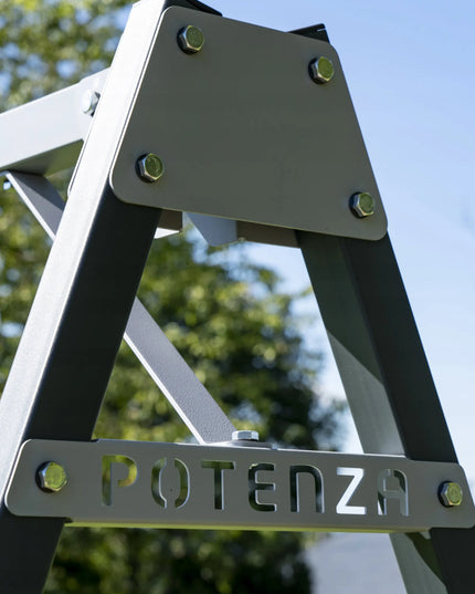 Potenza dvigubos cinkuoto plieno sodo sūpynės
