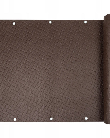 PREMIUM balkono uždanga ruda 0,9x4m, balkono, terasos ir tvoros kilimėlis, storas 240g