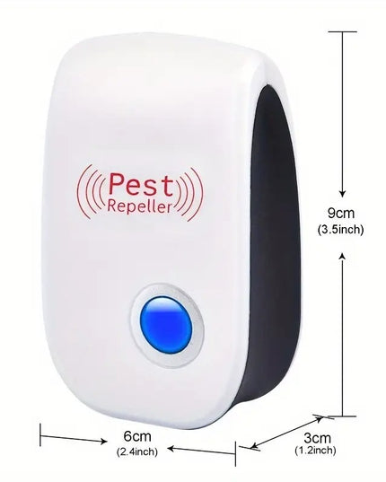 Prietaisas nuo pelių ir vabzdžių – 2 vnt. ultragarsiniai kenkėjų atbaidytojai namams, virtuvei, biurui ir sandėliui