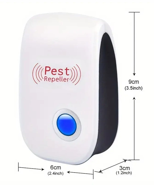 Prietaisas nuo pelių ir vabzdžių – 2 vnt. ultragarsiniai kenkėjų atbaidytojai namams, virtuvei, biurui ir sandėliui