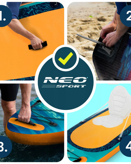 Pripučiama irklentė Neo-sport STAND UP PADDLE 320cm su priedų rinkiniu