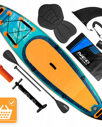 Pripučiama irklentė Neo-sport STAND UP PADDLE 320cm su priedų rinkiniu