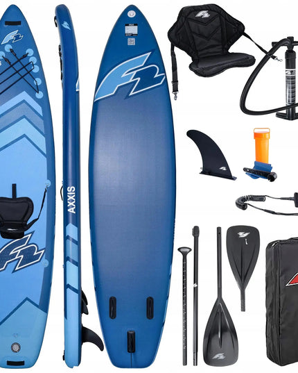 Pripučiama irklentė SUP F2 Axxis 12'2" Navy Blue Combo su 2in1 irklu ir sėdyne