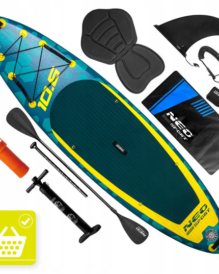 Pripučiama irklentė SUP STAND UP PADDLE 320 cm su priedų rinkiniu