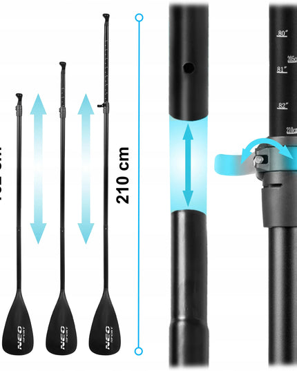Pripučiama irklentė SUP STAND UP PADDLE 320 cm su priedų rinkiniu