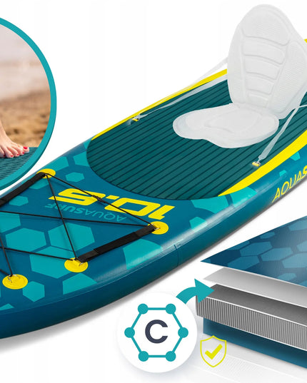 Pripučiama irklentė SUP STAND UP PADDLE 320 cm su priedų rinkiniu