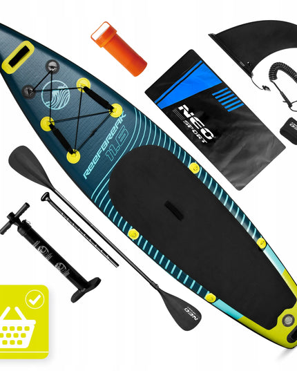 Pripučiama SUP irklentė STAND UP PADDLE 350 cm, priedų rinkinys