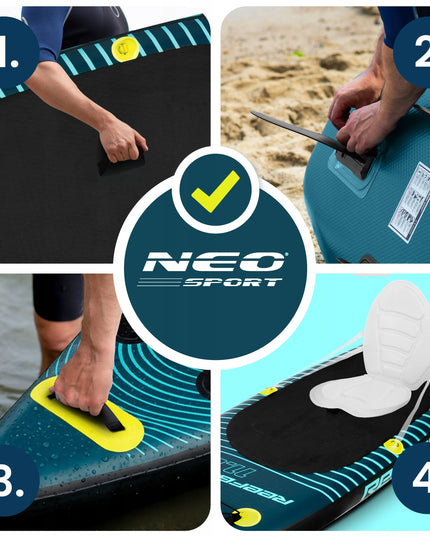 Pripučiama SUP irklentė STAND UP PADDLE 350 cm, priedų rinkinys