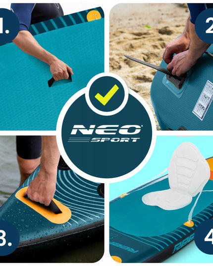 Pripučiama SUP irklentė STAND UP PADDLE 350 cm su priedais