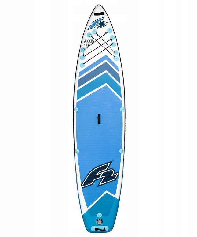 Pripučiama SUP lenta F2 Axxis 11'6" Light Blue Combo su irklu 2-in-1 ir sėdyne