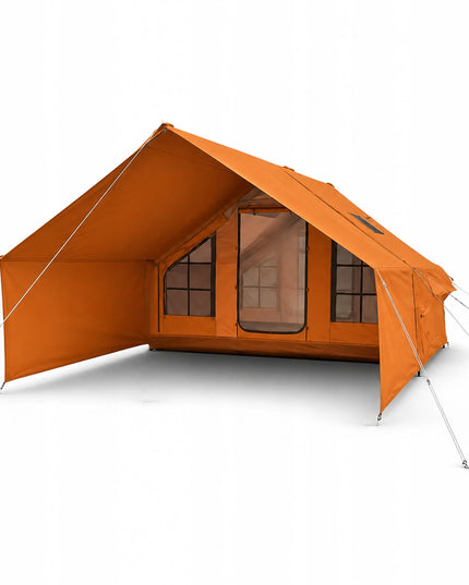 Pripučiamas kempingo ir glamping palapinė Boste 4 asmenims su prieangiu ir pompa