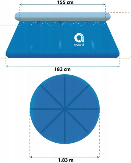 Pripučiamas sodo baseinas Avenli TechnoID 6-in-1, 183x51 cm, mėlynas