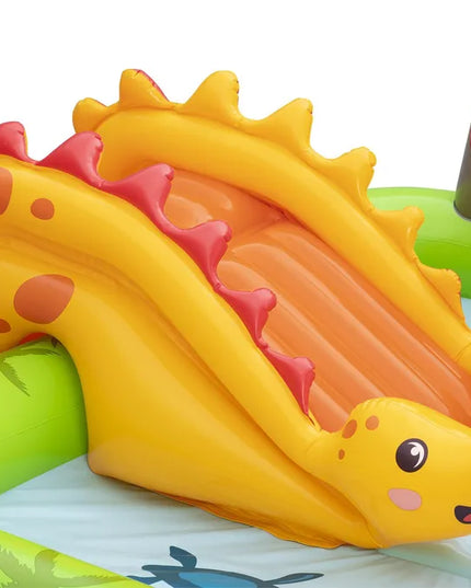 Pripučiamas vandens žaidimų centras Bestway Dinozaurai 262x188x102 su čiuožykla