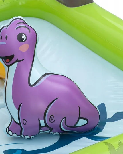Pripučiamas vandens žaidimų centras Bestway Dinozaurai 262x188x102 su čiuožykla