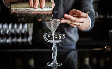 Profesionalus 18 dalių barmenų rinkinys kokteiliams, Bostono plaktuvas, sidabrinis