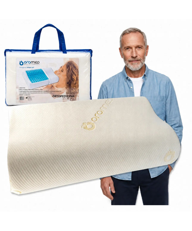 Profiluota ortopedinė pagalvė 50x30x11 „Memory“ putų, medicininės paskirties prekė