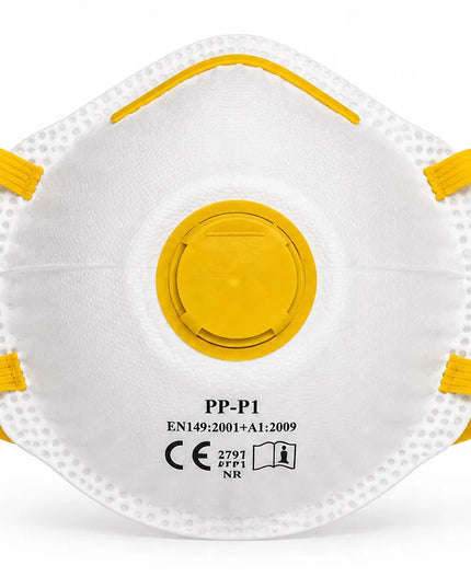 Prus-Pol dulkių kaukė su vožtuvu FFP1 P1 sertifikuota CE1437