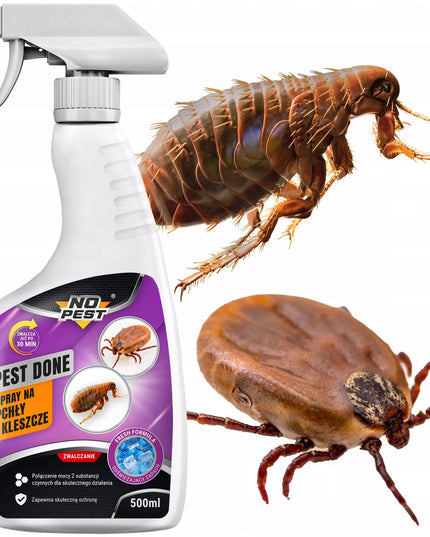 Purškiamas skystis nuo blusų No-Pest Pest Done su cipermetrinu