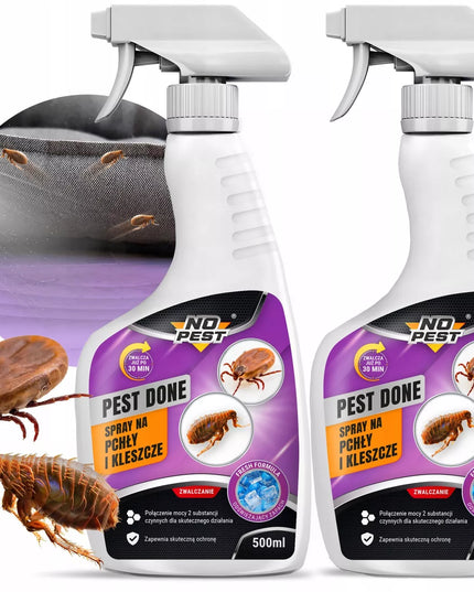 Purškiamas skystis nuo blusų No-Pest Pest Done su cipermetrinu