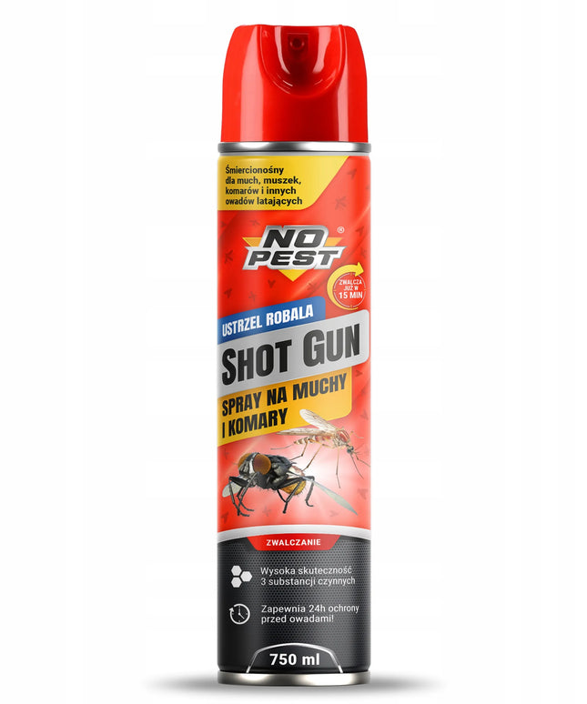 Purškiklis nuo musių, vaisinių musių ir uodų NO PEST 750 ml SHOTGUN