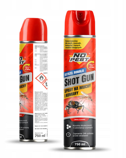 Purškiklis nuo musių, vaisinių musių ir uodų NO PEST 750 ml SHOTGUN