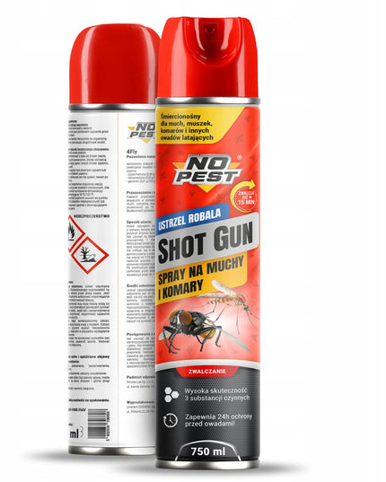 Purškiklis nuo musių, vaisinių musių ir uodų NO PEST 750 ml SHOTGUN