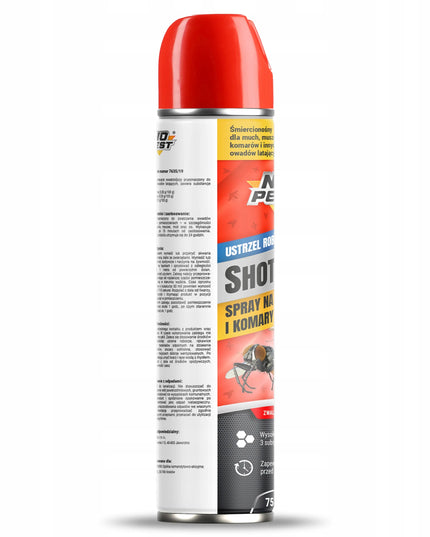 Purškiklis nuo musių, vaisinių musių ir uodų NO PEST 750 ml SHOTGUN