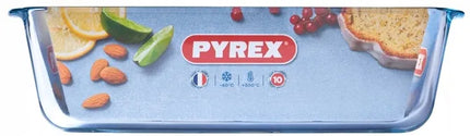 Pyrex stiklinė kepimo forma keksui 31 x 12 cm