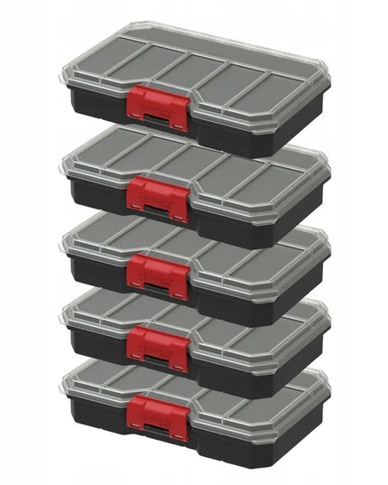 QBRICK REGULAR Organizer Compact M įrankių dėžė su 5 skyreliais