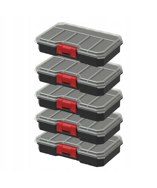 QBRICK REGULAR Organizer Compact M įrankių dėžė su 5 skyreliais