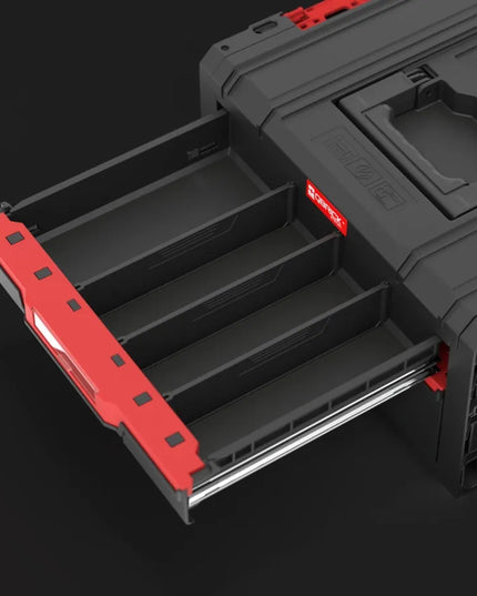 QBRICK SYSTEM PRO Drawer 2 Toolbox 2.0 Basic įrankių dėžė 4,5 l + 9,5 l