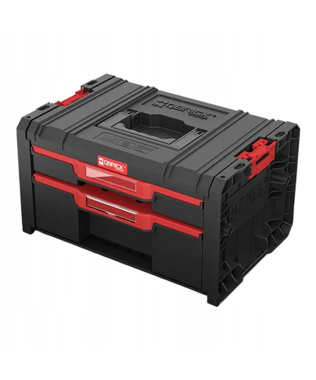 QBRICK SYSTEM PRO Drawer 2 Toolbox 2.0 Basic įrankių dėžė 4,5 l + 9,5 l
