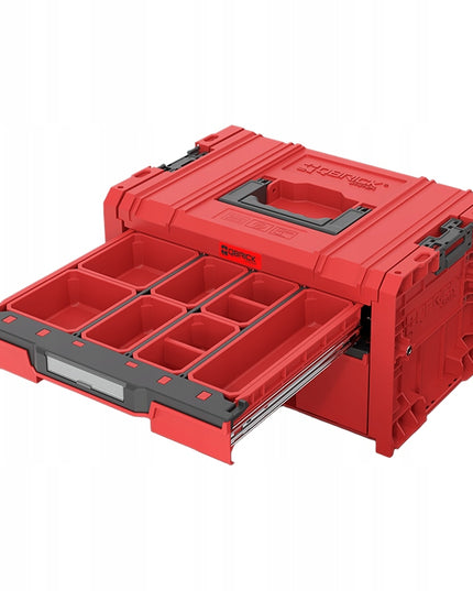 QBRICK SYSTEM PRO Drawer 2 Toolbox 2.0 Expert RED Ultra HD Custom 9,5 l + 4,5 l