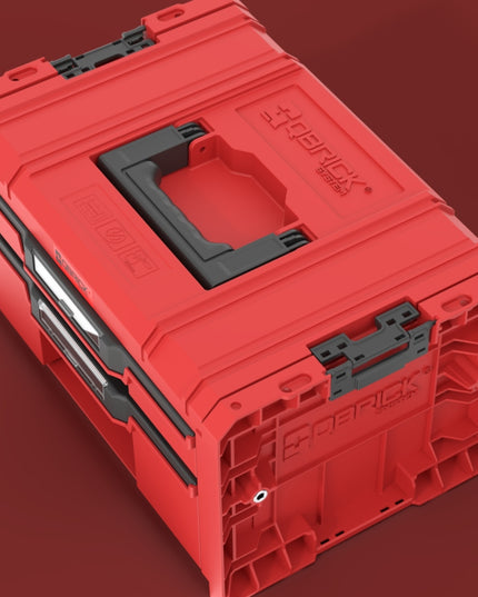 QBRICK SYSTEM PRO Drawer 2 Toolbox 2.0 Expert RED Ultra HD Custom 9,5 l + 4,5 l