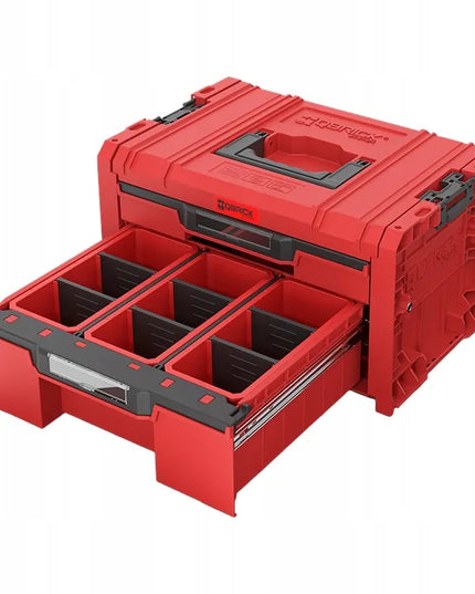 QBRICK SYSTEM PRO Drawer 2 Toolbox 2.0 Expert RED Ultra HD Custom 9,5 l + 4,5 l