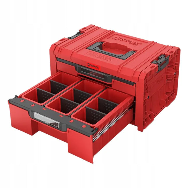 QBRICK SYSTEM PRO Drawer 2 Toolbox 2.0 Expert RED Ultra HD Custom 9,5 l + 4,5 l