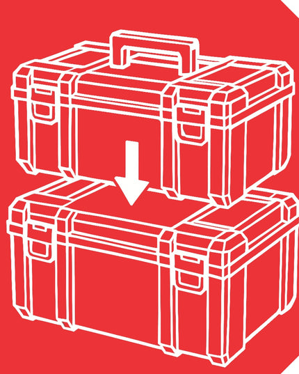 QBRICK SYSTEM PRO Drawer 2 Toolbox 2.0 Expert RED Ultra HD Custom 9,5 l + 4,5 l