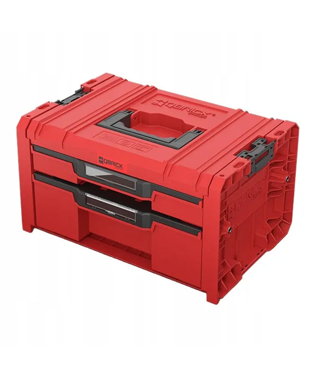 QBRICK SYSTEM PRO Drawer 2 Toolbox 2.0 Expert RED Ultra HD Custom 9,5 l + 4,5 l
