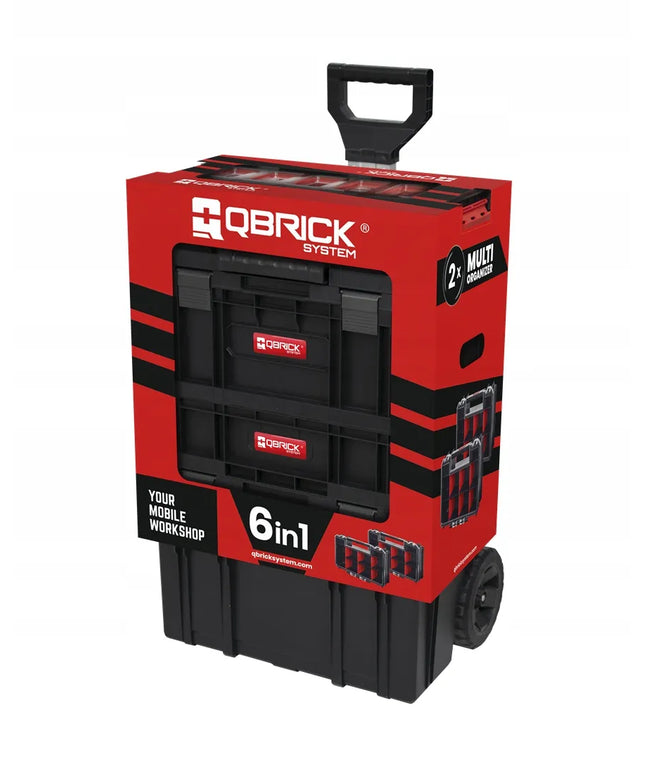 QBRICK SYSTEM TWO 6in1 įrankių dėžių rinkinys su papildomais organizatoriais