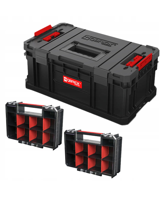 Qbrick System TWO įrankių dėžė Toolbox Plus Vario + 2xTWO organizatoriai Multi