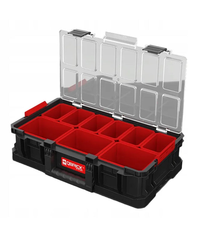 QBRICK SYSTEM TWO ORGANIZER Plus su dangčiu didelė įrankių dėžė 14,3l