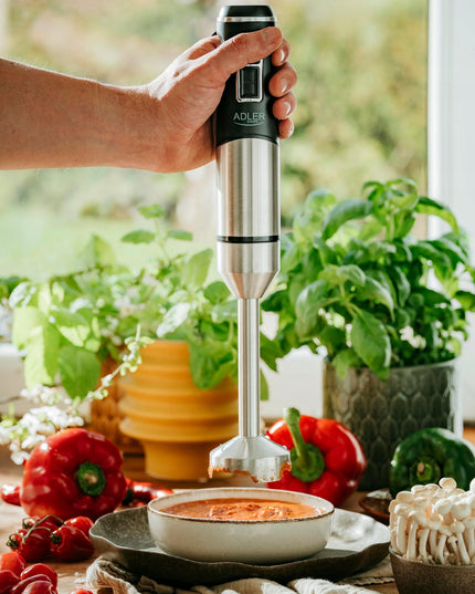 Galingas rankinis blenderis Adler AD 4628 – 1900W, Turbo funkcija, ledo smulkinimas, tylus veikimas