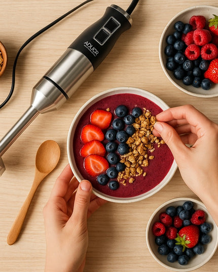 Galingas rankinis blenderis Adler AD 4628 – 1900W, Turbo funkcija, ledo smulkinimas, tylus veikimas