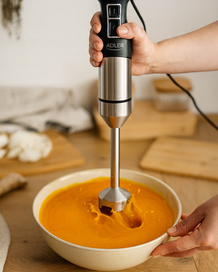 Galingas rankinis blenderis Adler AD 4628 – 1900W, Turbo funkcija, ledo smulkinimas, tylus veikimas