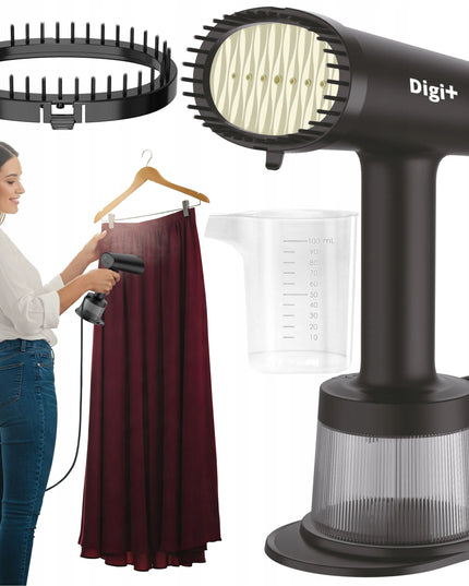 Rankinis drabužių garintuvas, garinis lygintuvas Digi+ G1 1800W, juodas