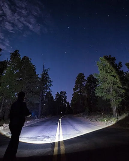 Rankinis LED prožektorius daugiafunkcinis taktinio stiliaus su USB įkrovimu
