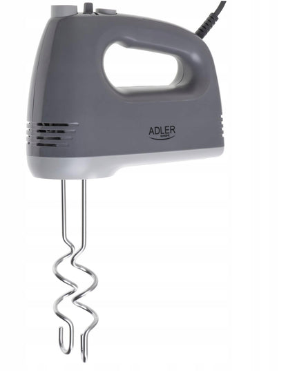 Rankinis mikseris Adler AD4231 – 750W, 5 greičiai + TURBO, nerūdijančio plieno priedai, su papildomais aksesuarais