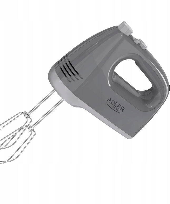Rankinis mikseris Adler AD4231 – 750W, 5 greičiai + TURBO, nerūdijančio plieno priedai, su papildomais aksesuarais