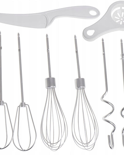 Rankinis mikseris Adler AD4231 – 750W, 5 greičiai + TURBO, nerūdijančio plieno priedai, su papildomais aksesuarais